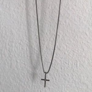 David Yurman Classic Cable Cross with Diamond